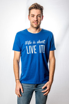T-Shirt Men 'Life is short - Live It!'