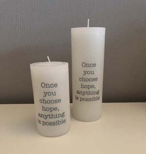 HOPE KERSTKAARSEN "Once you choose hope"